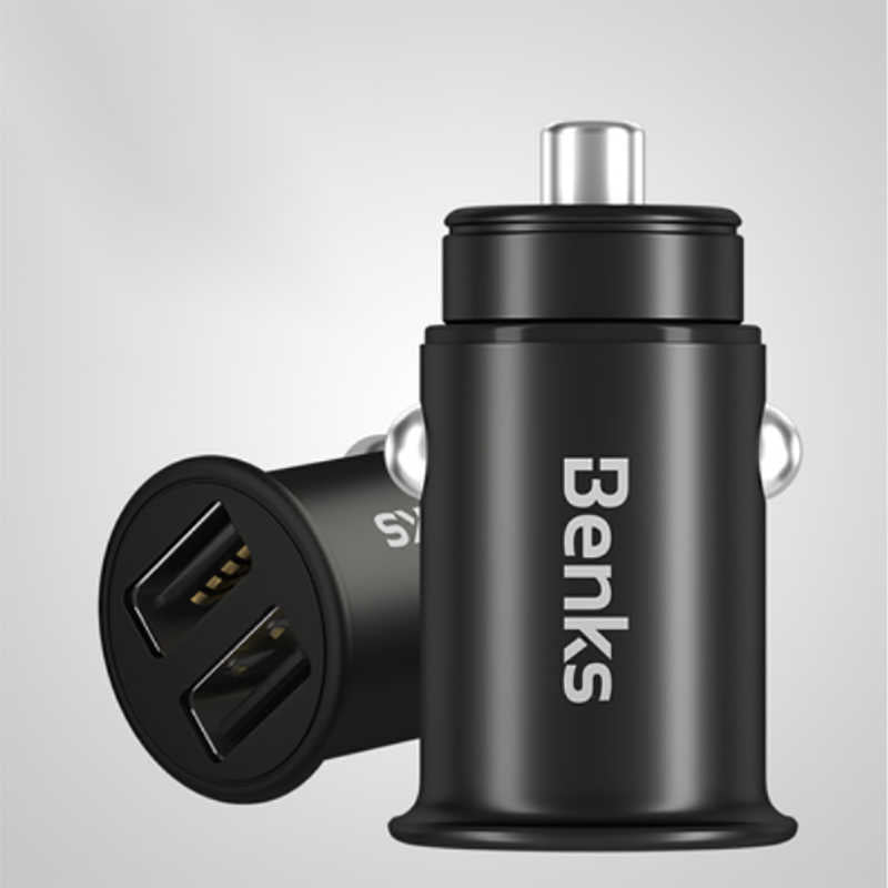 Benks C27 Dual USB Car Charger 4.8A Black