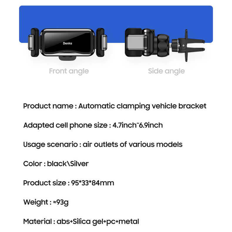 Benks CZ01 Car Phone Holder Black