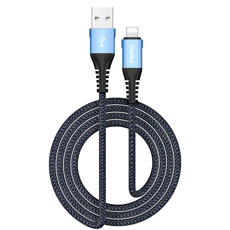 Benks D26 Lightning Usb Cable 1.2M Blue