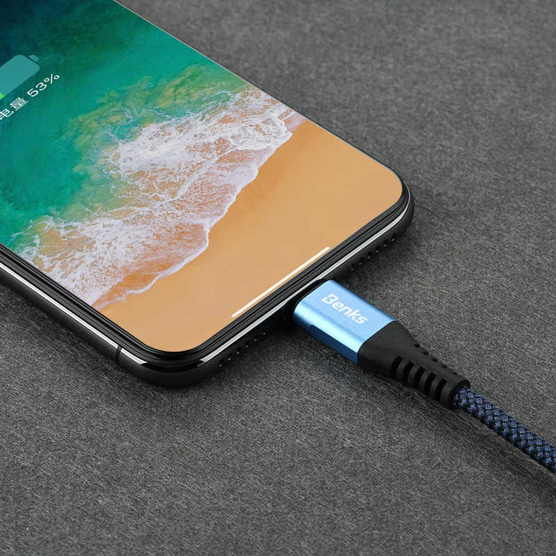 Benks D26 Lightning Usb Cable 1.2M Blue