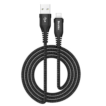 Benks D26 Lightning Usb Kablo 1.8M Mavi