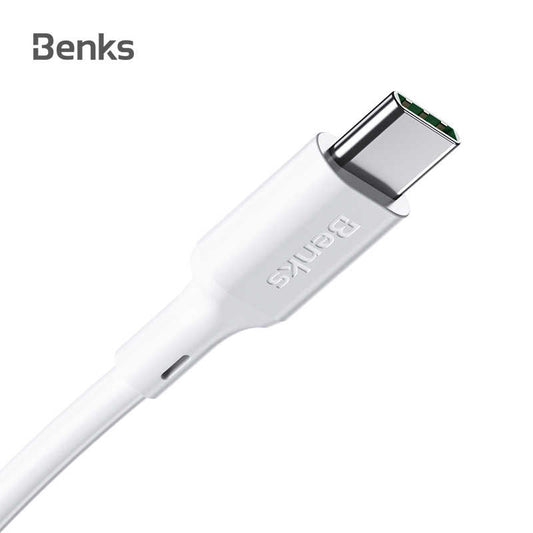 Benks D35 Type-C Fast Charging Usb Kablo 0.25m Beyaz