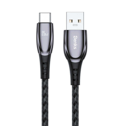 Benks D40 25W Type-C Usb Kablo 1.2M Siyah