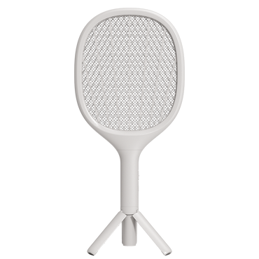 Benks DW01 Electric Stand and Illuminated Fly Repellent Racket White