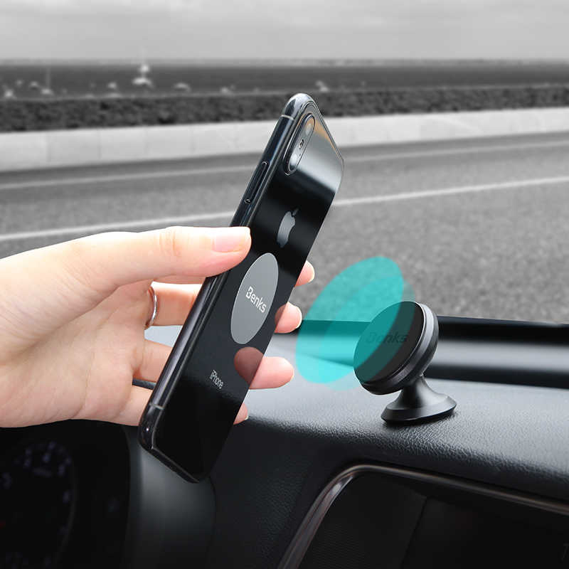 Benks H10 Magnetic Car Mount (Dash Board) Car Phone Holder Gray