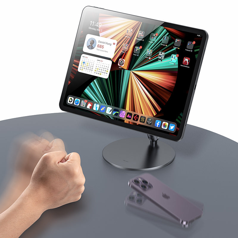 Benks L43 Infinity Pro Pad 360 Rotating Magnetic 12.9 Inch Tablet Stand Gray