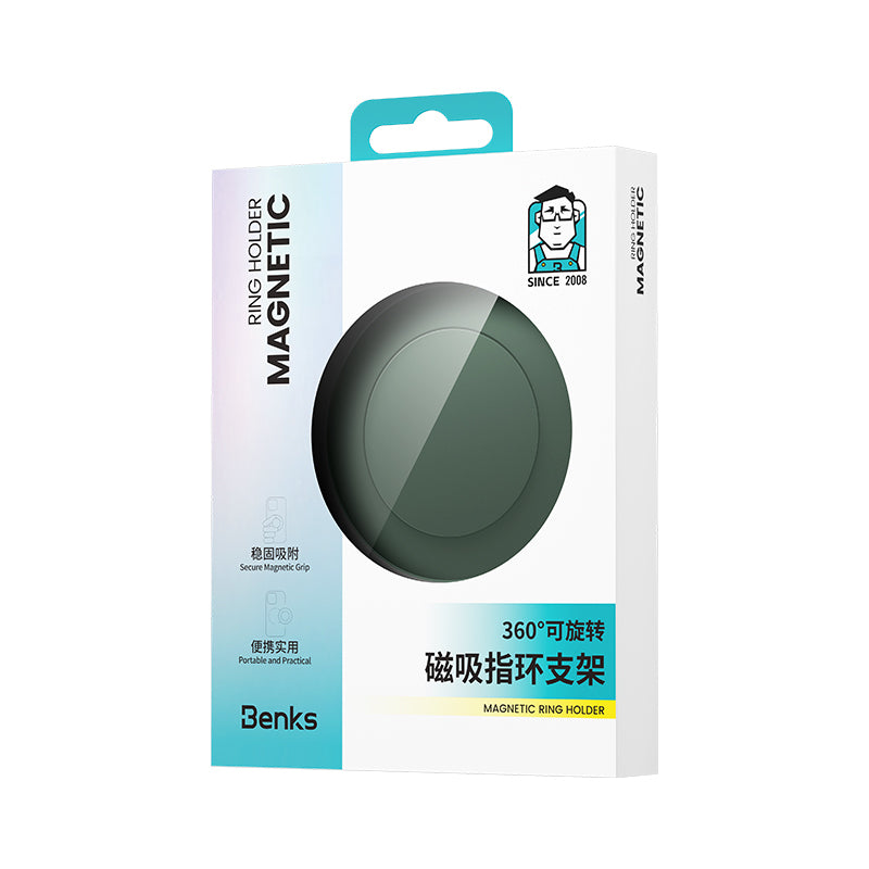 Benks L53 VitaPro Magnetik M-safe Airbag Parmak Ring Stand Yeşil