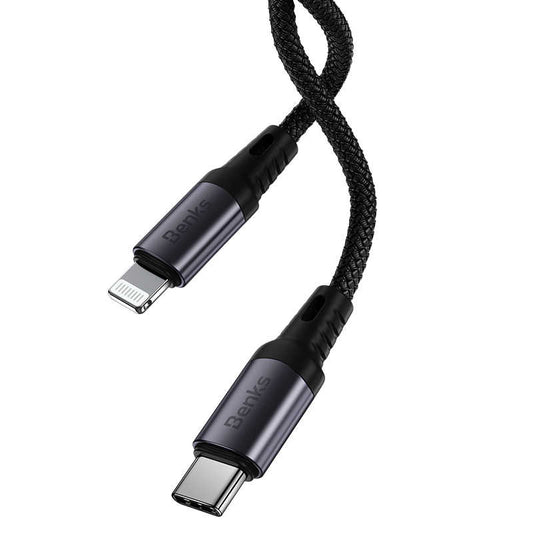 Benks M16 MFI Speedywind PD - Lightning Fast Charging Cable Black