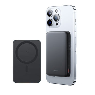 Benks MP07 M-safe Magnetik İnce Tasarımlı Powerbank 10000mAh iPhone 12-13-14 Serisi Siyah