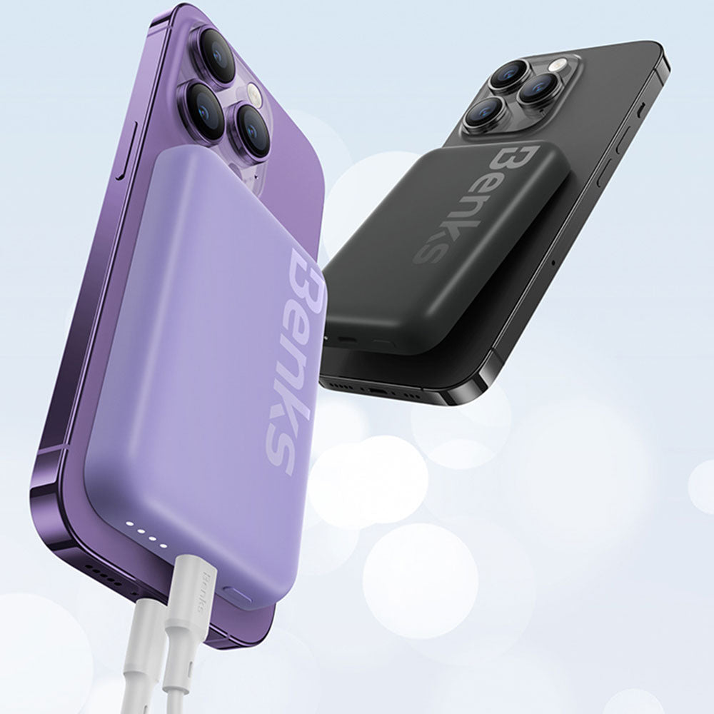 Benks MP10 M-safe Magnetik İnce Tasarımlı Powerbank 6000mAh Pembe