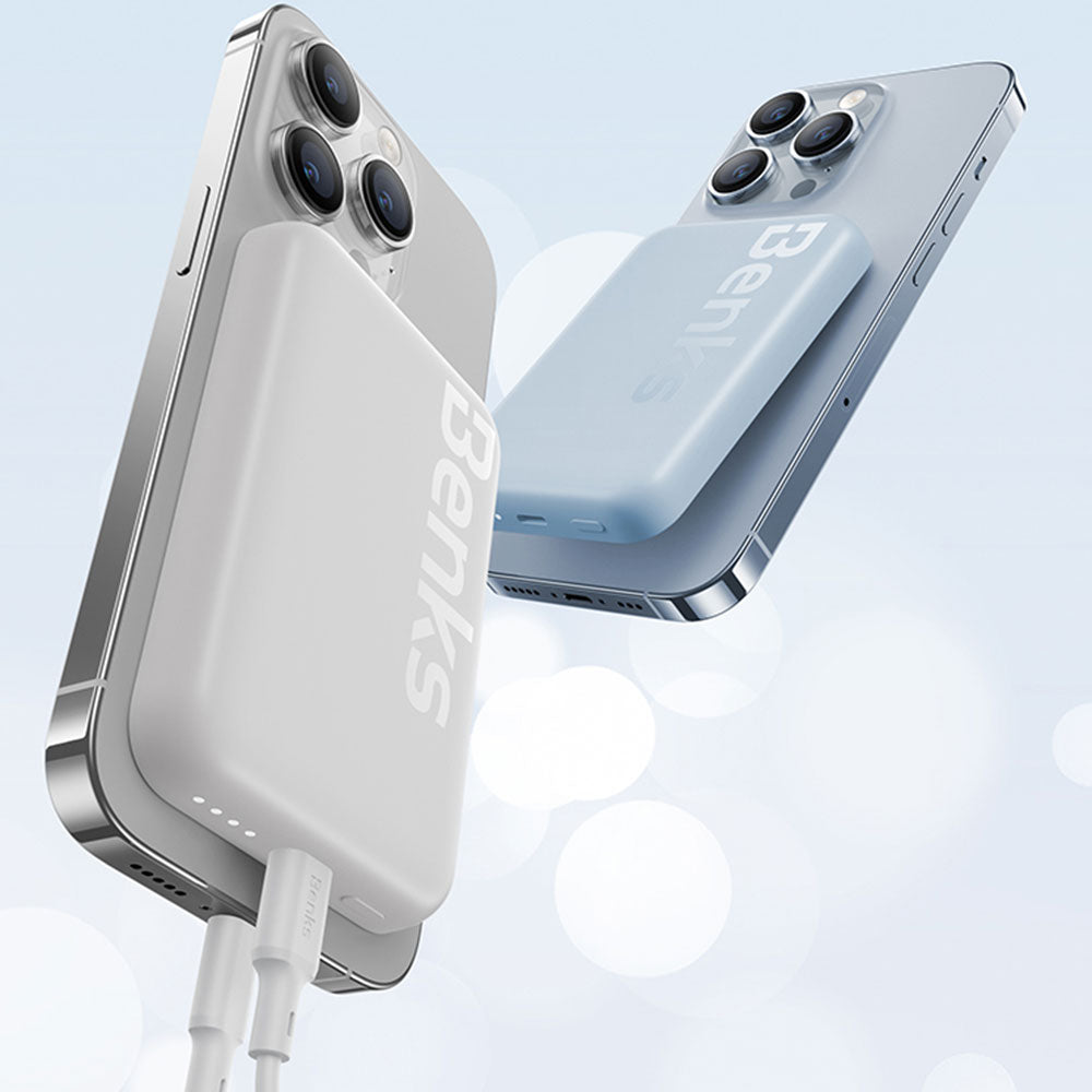 Benks MP10 M-safe Magnetik İnce Tasarımlı Powerbank 6000mAh Pembe