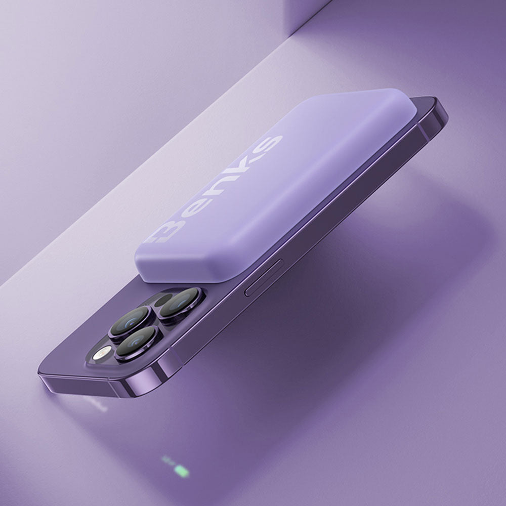 Benks MP10 M-safe Magnetik İnce Tasarımlı Powerbank 6000mAh Pembe