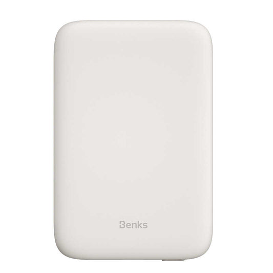 Benks MP01 M-safe Magnetic Slim Powerbank 5000 Mah Beyaz