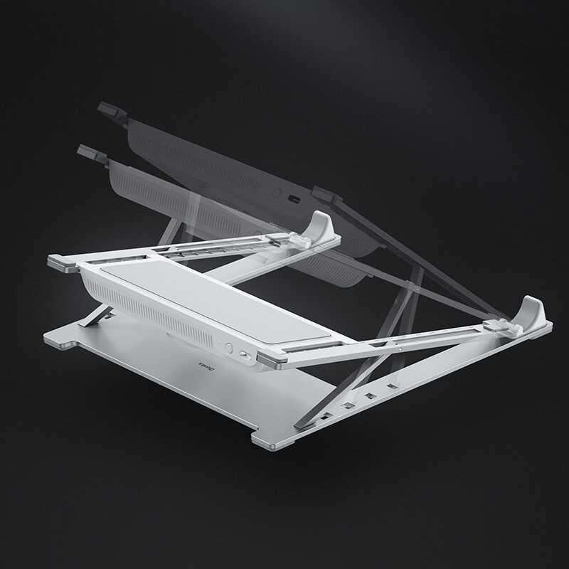 Benks SR03 Laptop Stand with Fan Silver