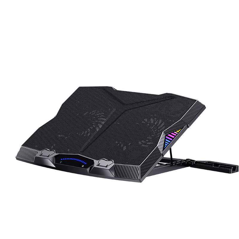 Benks SR08 11 Fan RGB LED Cooling Laptop Stand Black