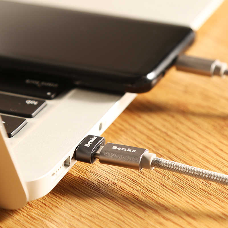 Benks U33 USB 2.0 to Type-C Adapter Gray