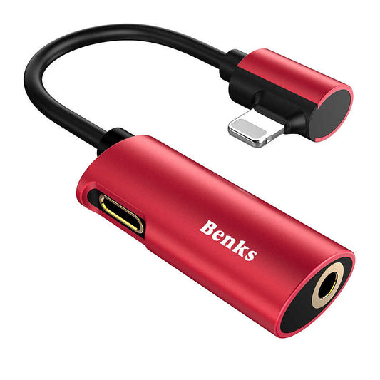 Benks U40 2 in 1 Lightning Audio Adapter Black