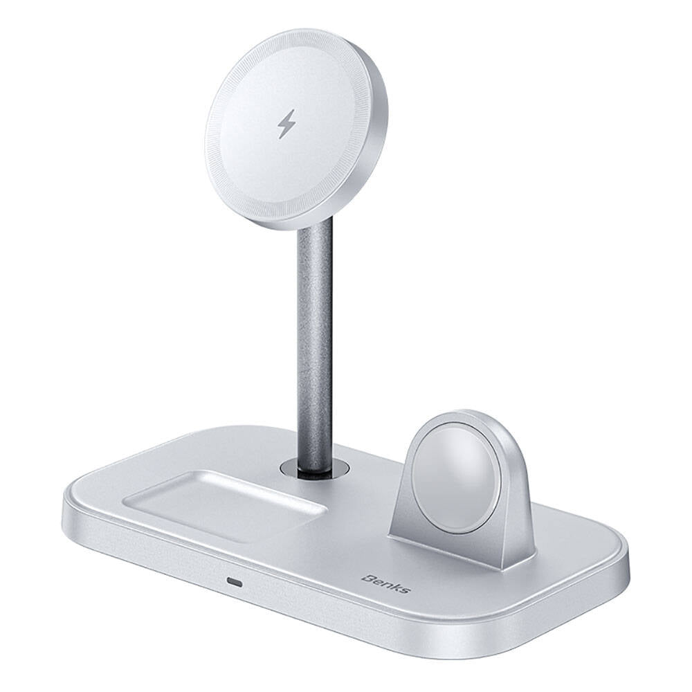 Benks W16 3in1 Phone & Smartwatch & Headphone Wireless Charging Stand Black