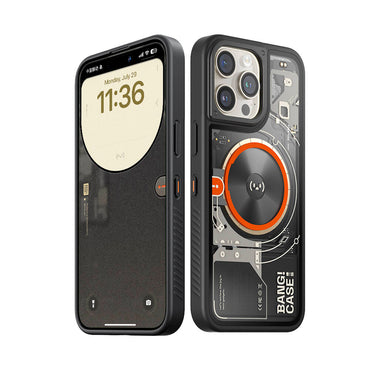 iPhone 15 Pro Case Customizable 3 Function Bluetooth Connected Bitmo Lab Bangcase Smart M-safe Cover Black