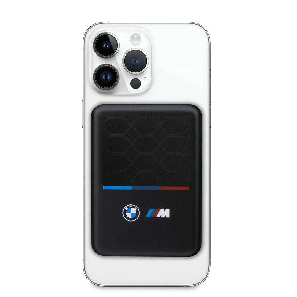 BMW LED Light Display M-safe Magnetic Original Licensed Powerbank 5000 Mah Black