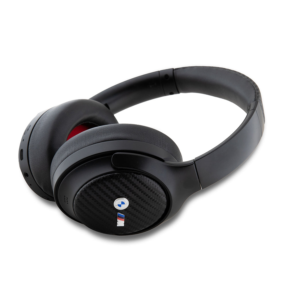 BMW Original Licensed ANC/ENC Featured Over-Ear Bluetooth Headphones M Edition Carbon Design v5.3 Black