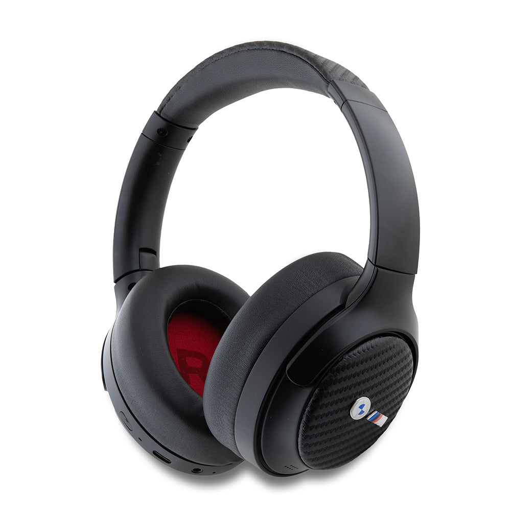 BMW Original Licensed ANC/ENC Featured Over-Ear Bluetooth Headphones M Edition Carbon Design v5.3 Black