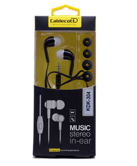 Caldecott KDK-304 MP3 Stereo Headphones Black