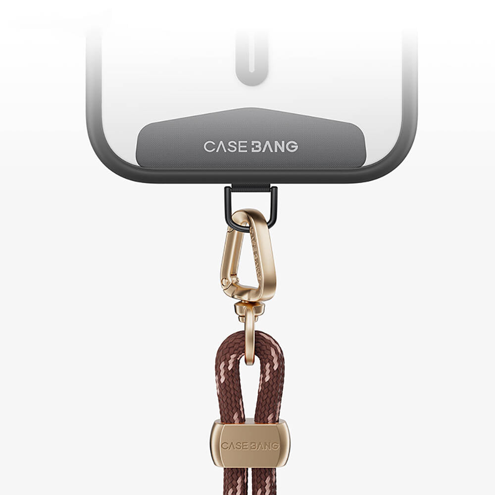 Casebang Adjustable Crossbody Phone Strap Black-Pink