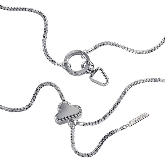 Casebang Ayarlanabilir Çapraz Vücut Telefon Askı Zinciri Gümüş