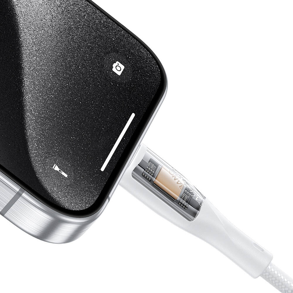 Casebang Type-C To Type-C Hızlı Şarj Özellikli Örgülü 60W PD Kablo 2m Beyaz