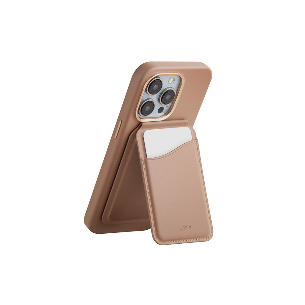 Coehl Esme Magnetic Stand 3in1 Mirrored Card Holder Cream
