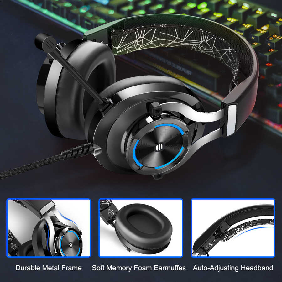 Eksa E3000 3.5mm Headphones Black