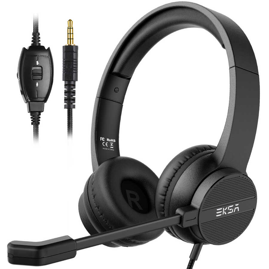 Eksa H12 3.5mm Headphones Black