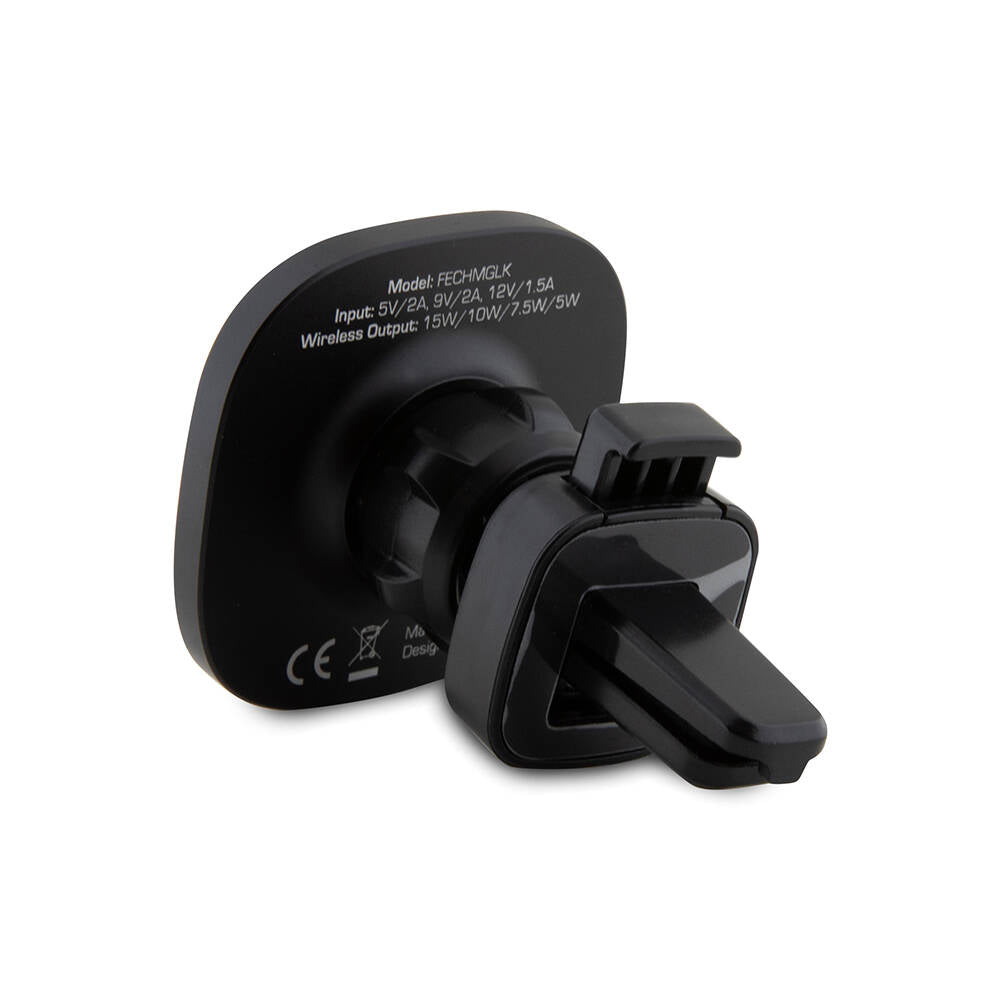 Ferrari Original Licensed Vent Design Magnetic Oval Equilateral Car Phone Holder Black