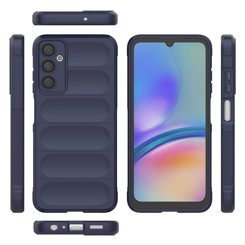 Galaxy A05S Case Flexible TPU Hollow Back Surface Design Zore Ethnic Silicone Cover Red