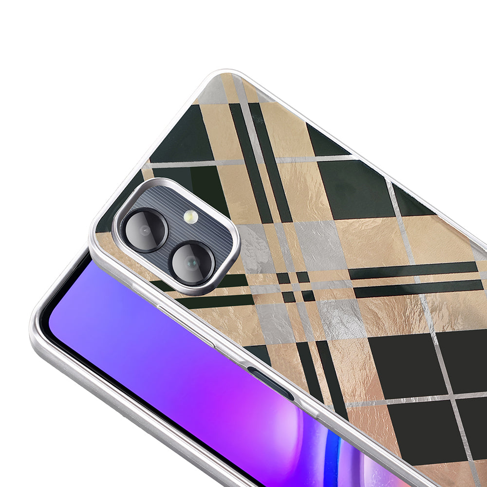 Galaxy A06 Case Patterned Zore Mep Cover Pearly Bow