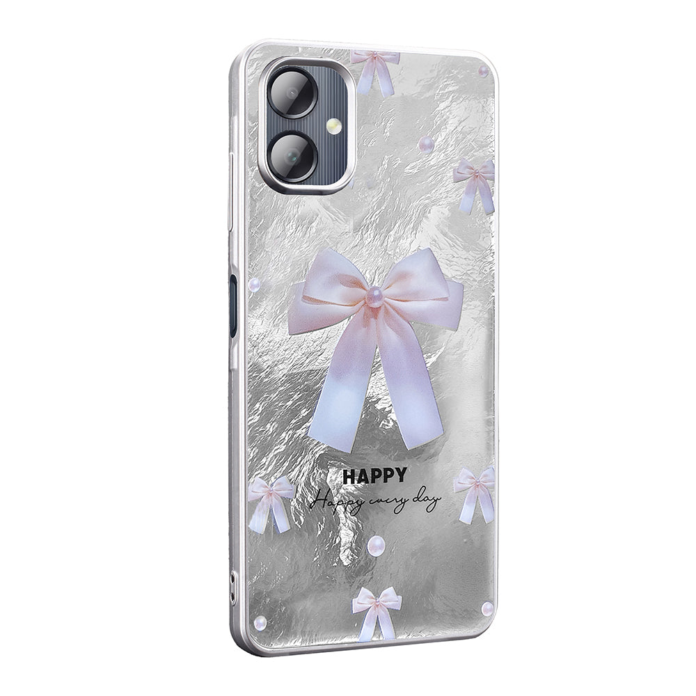 Galaxy A06 Case Patterned Zore Mep Cover Small Bow