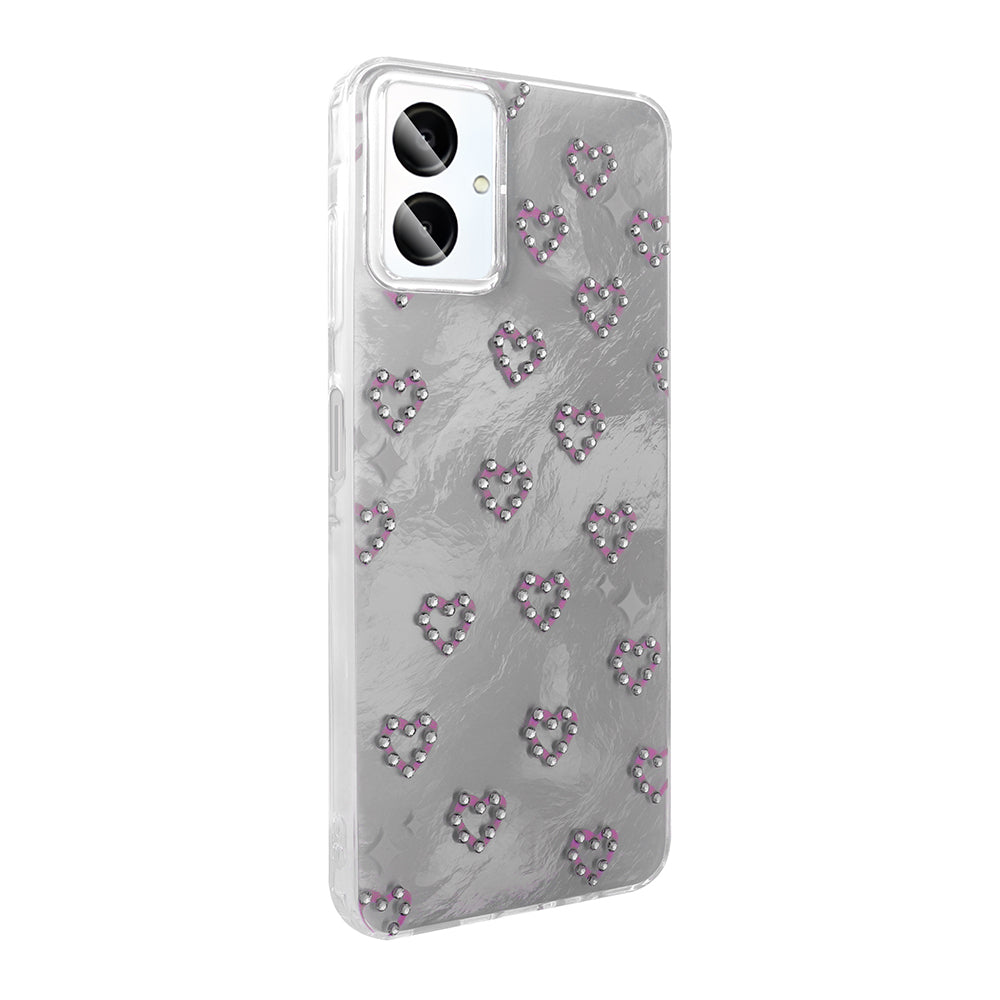 Galaxy A06 Case Camera Protection Figured Zore Ponti Silicone Cover Lilac