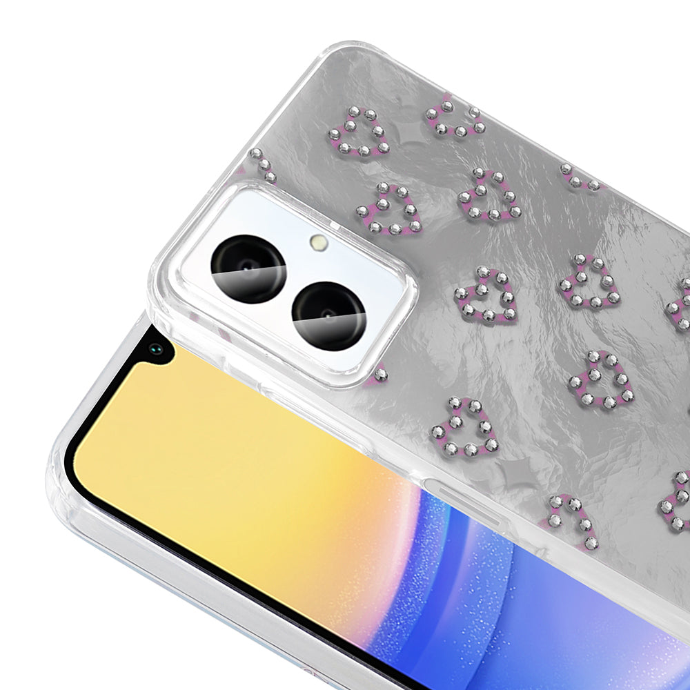 Galaxy A06 Case Camera Protection Figured Zore Ponti Silicone Cover Lilac