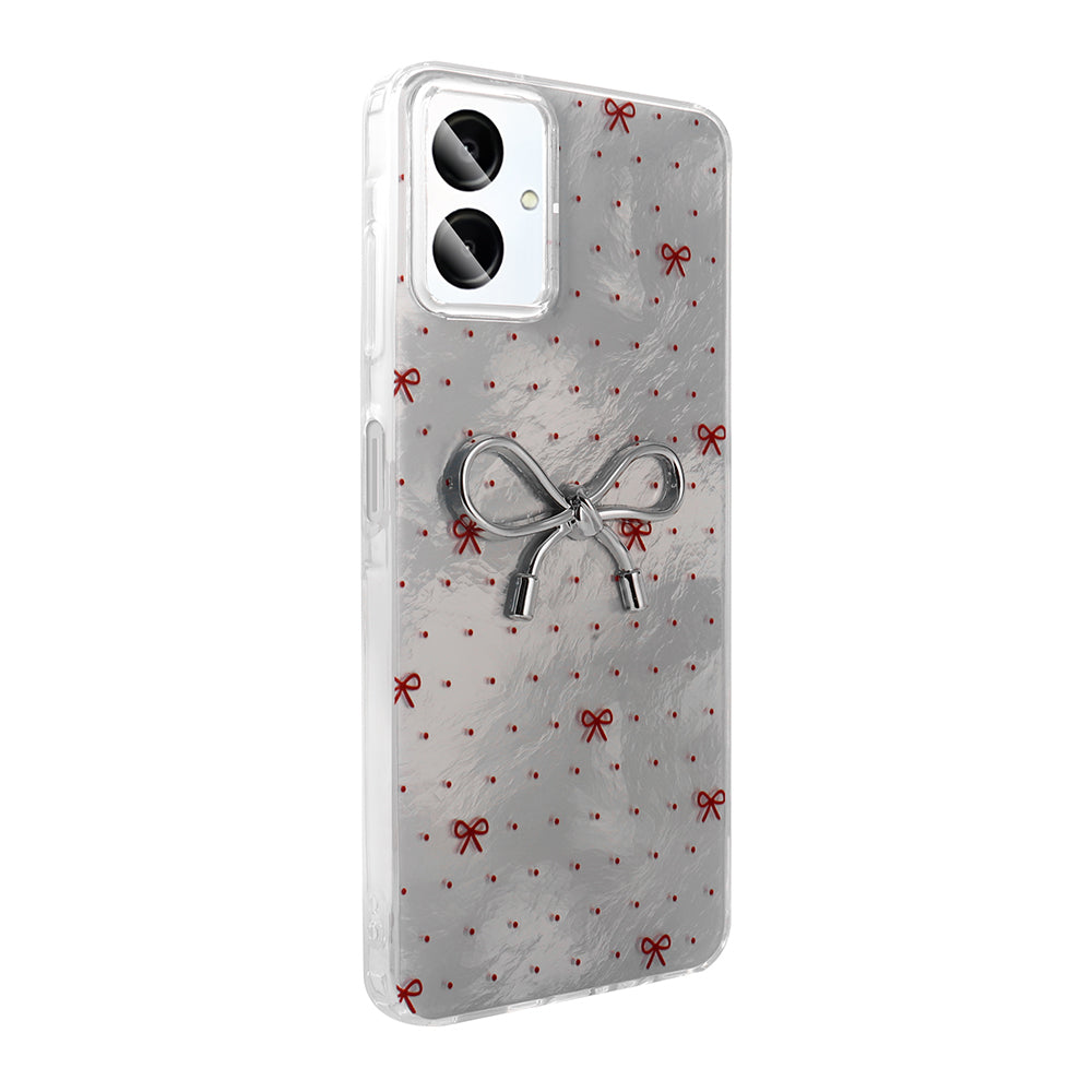 Galaxy A06 Case Camera Protection Figured Zore Ponti Silicone Cover White
