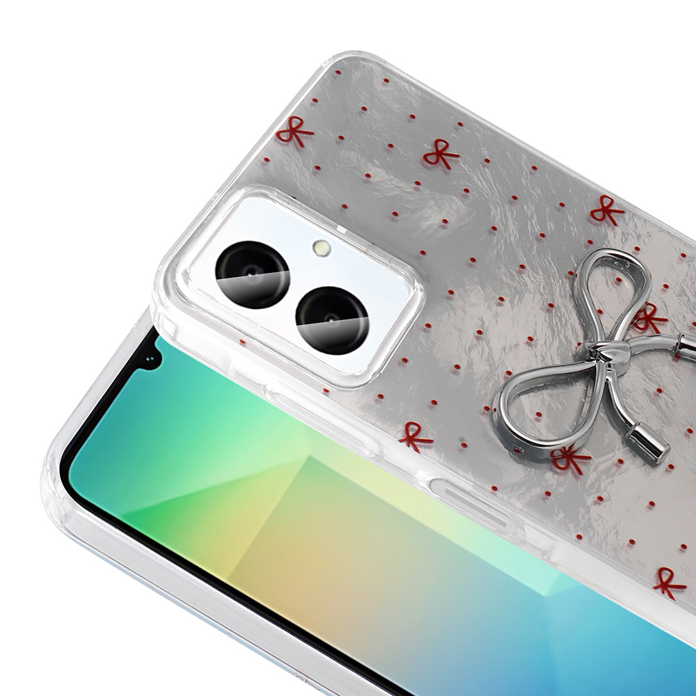 Galaxy A06 Case Camera Protection Figured Zore Ponti Silicone Cover Light Blue