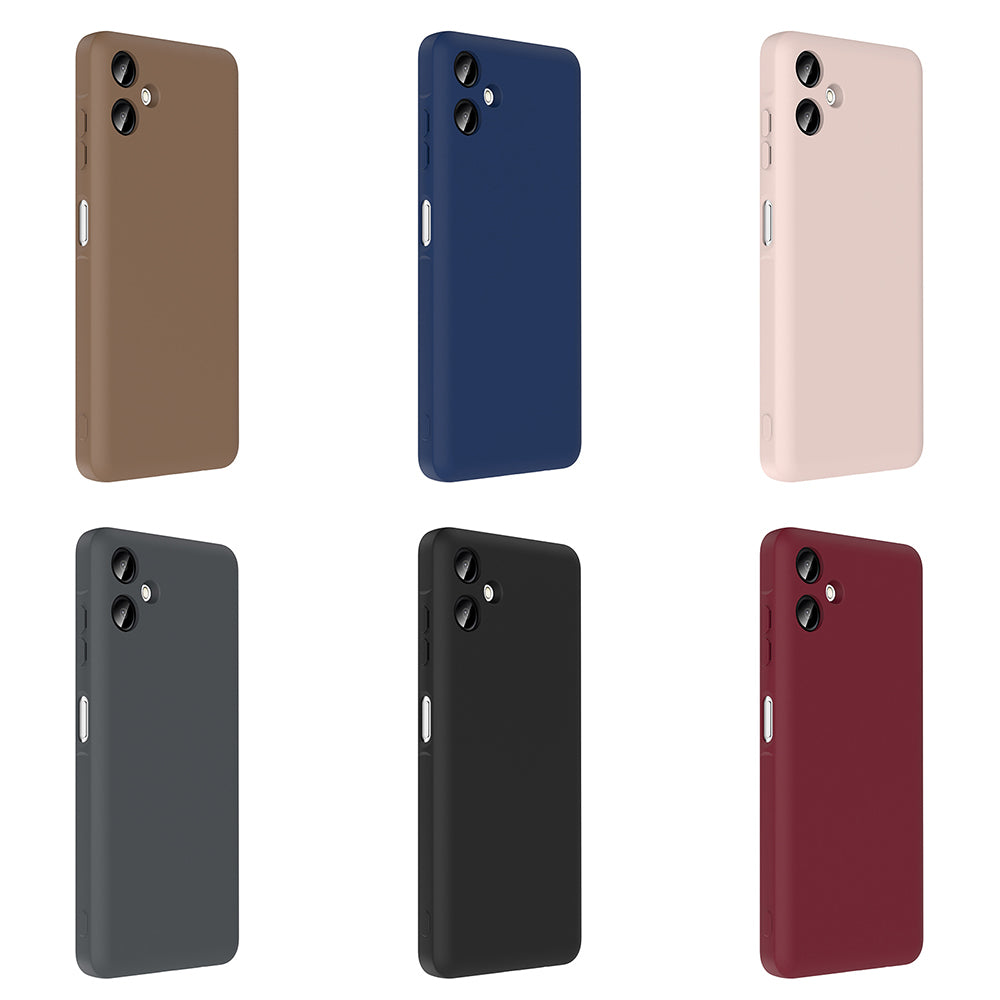 Galaxy A06 Case Camera Protection Card Holder Zore Vitra Cover Plum