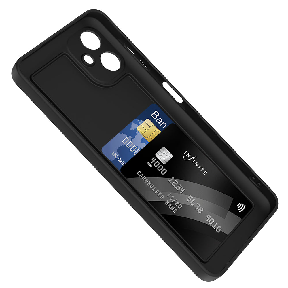 Galaxy A06 Case Camera Protection Card Holder Zore Vitra Cover Black