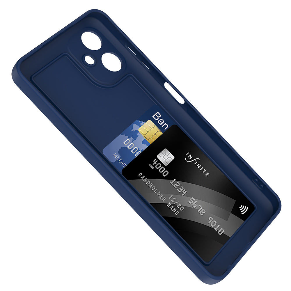 Galaxy A06 Case Camera Protection Card Holder Zore Vitra Cover Navy Blue