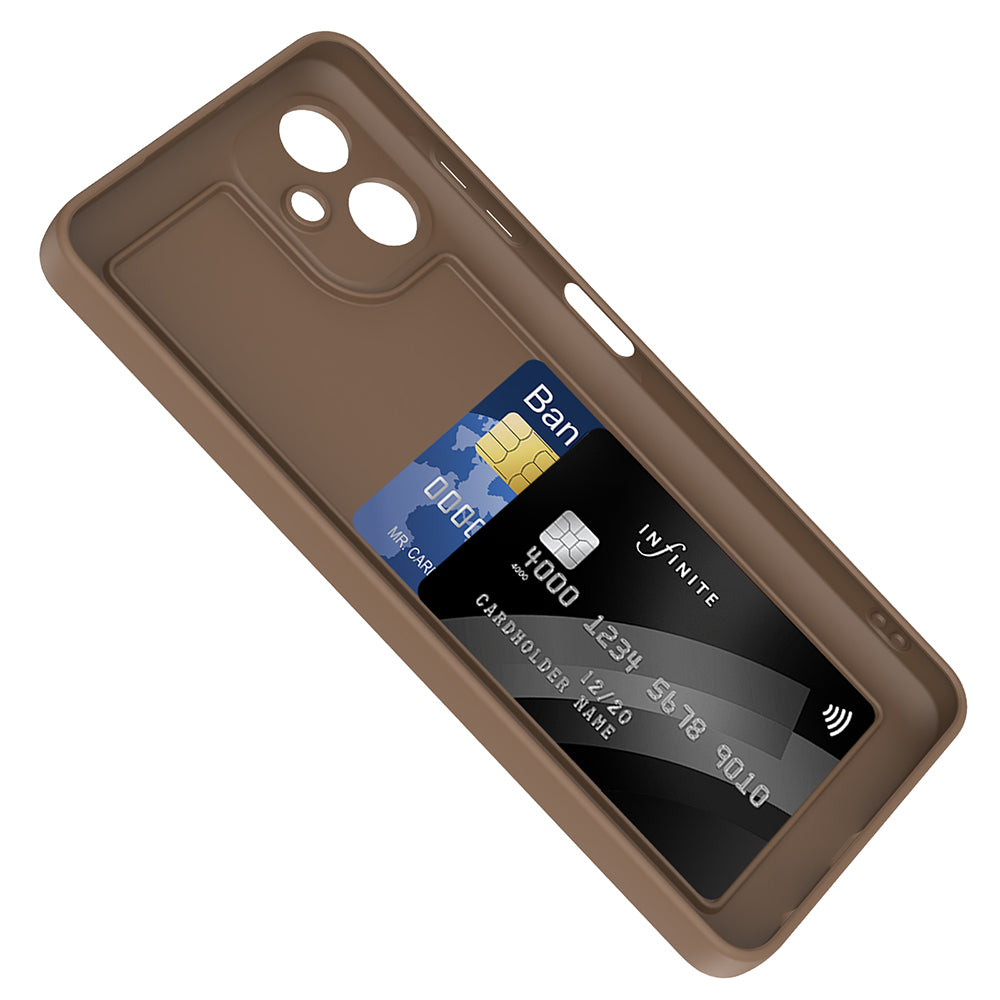 Galaxy A06 Case Camera Protection Card Holder Zore Vitra Cover Black