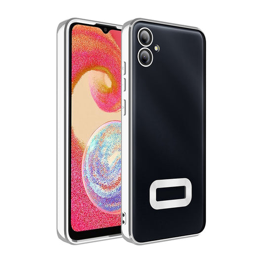 Galaxy A06 Case Camera Protection Logo Showing Zore Omega Cover Silver