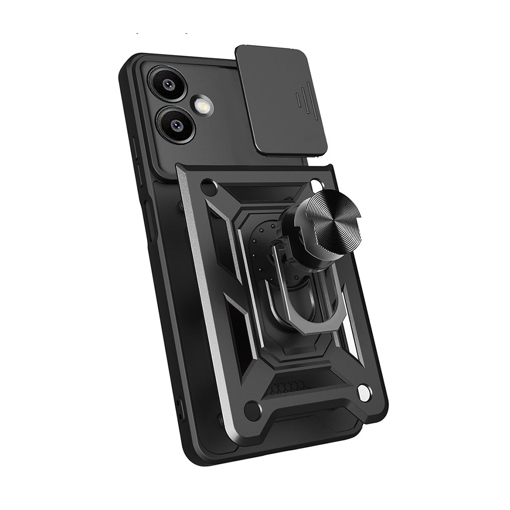 Galaxy A06 Case Magnetic Stand Camera Protection Zore Sliding Vega Cover Blue