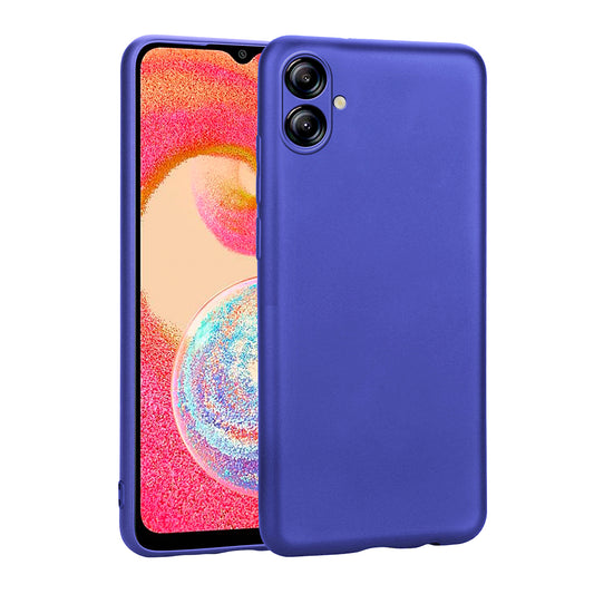 Galaxy A06 Case Zore Premier Silicone Cover Saks Blue