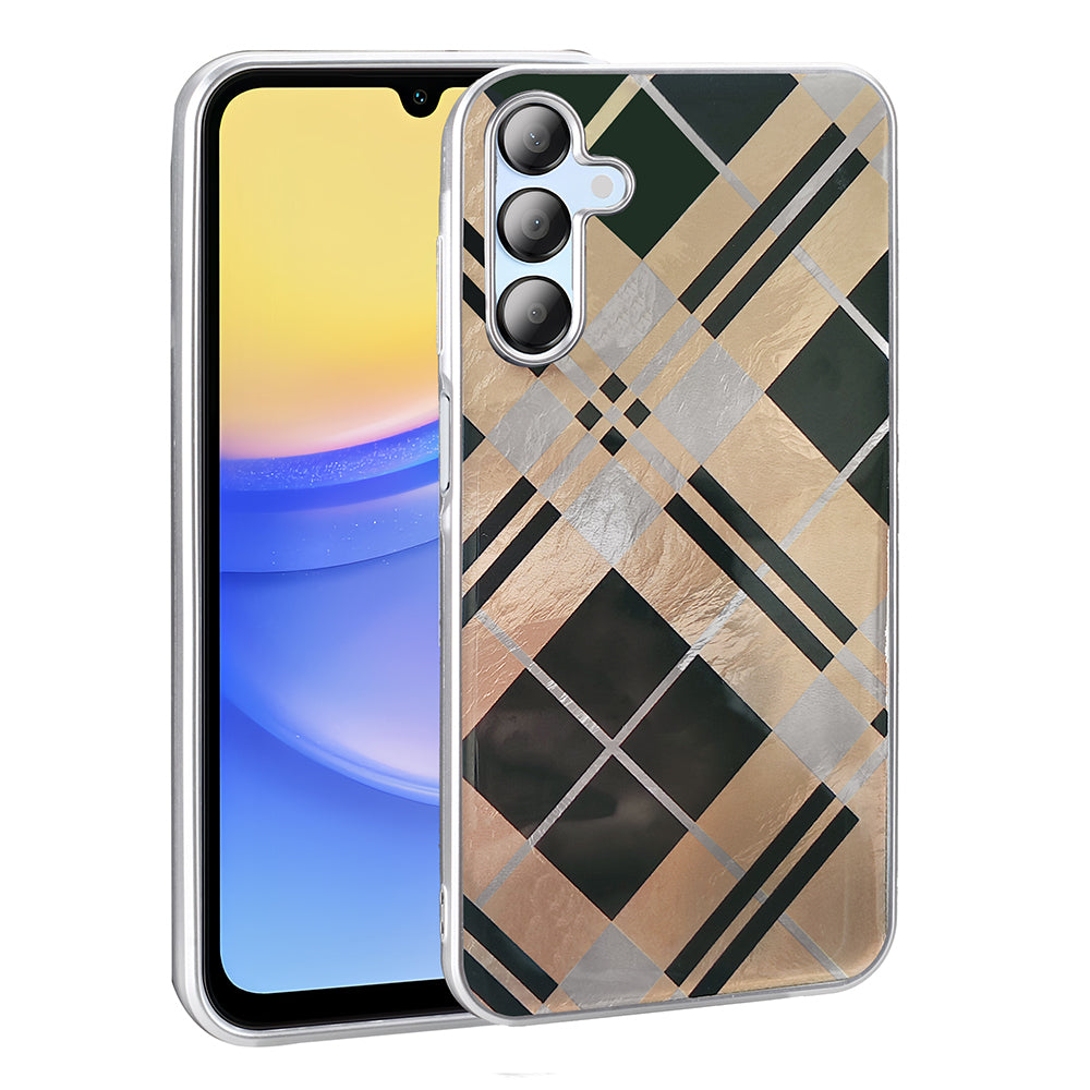 Galaxy A15 Case Patterned Zore Mep Cover Gray Leopard