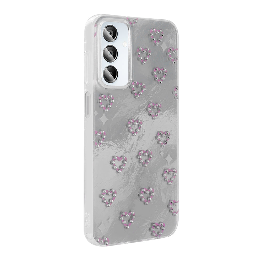 Galaxy A15 Case Camera Protection Figured Zore Ponti Silicone Cover Lilac